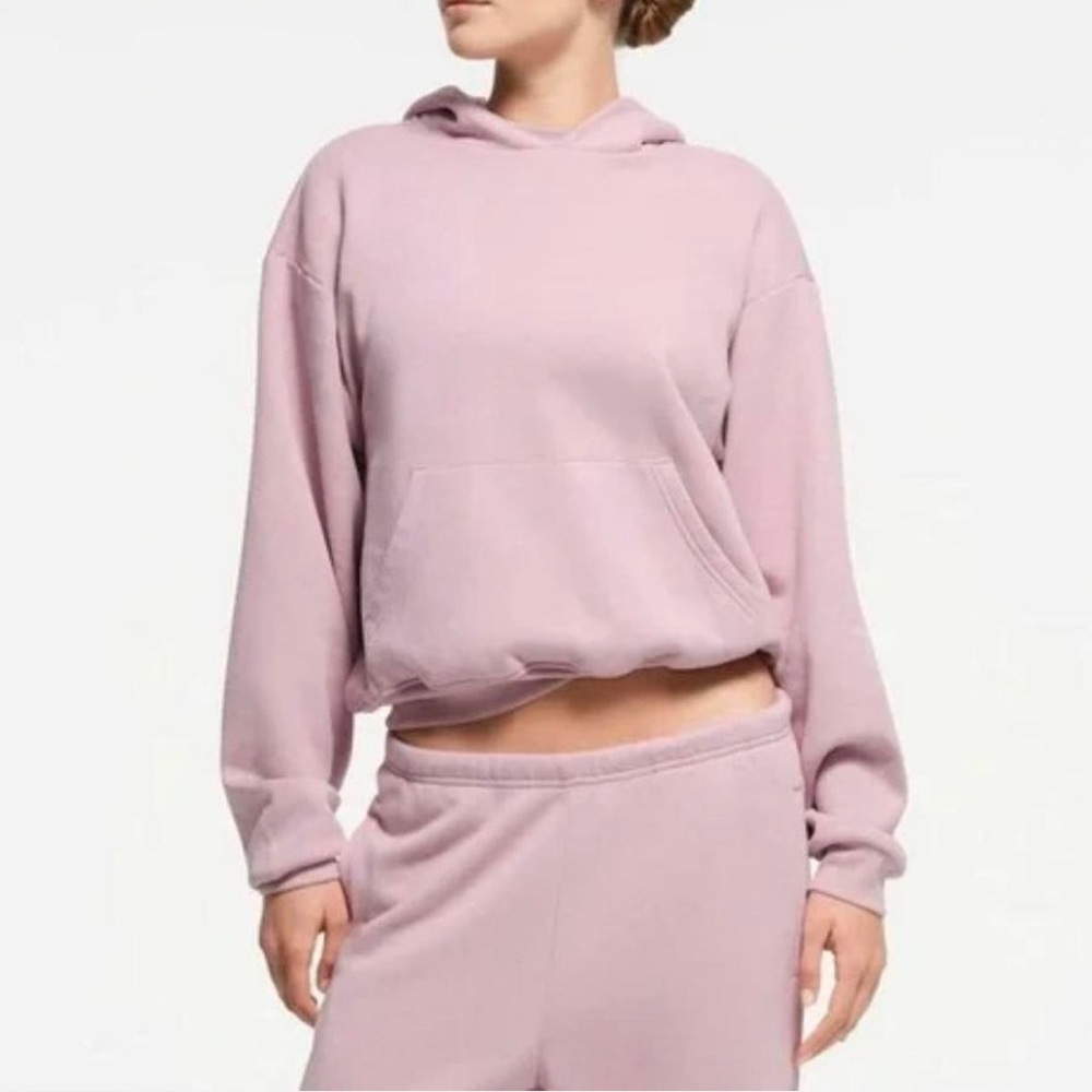 SKIMS *NWT COTTON FLEECE CLASSIC PULLOVER HOODIE | COLOR: DUSK